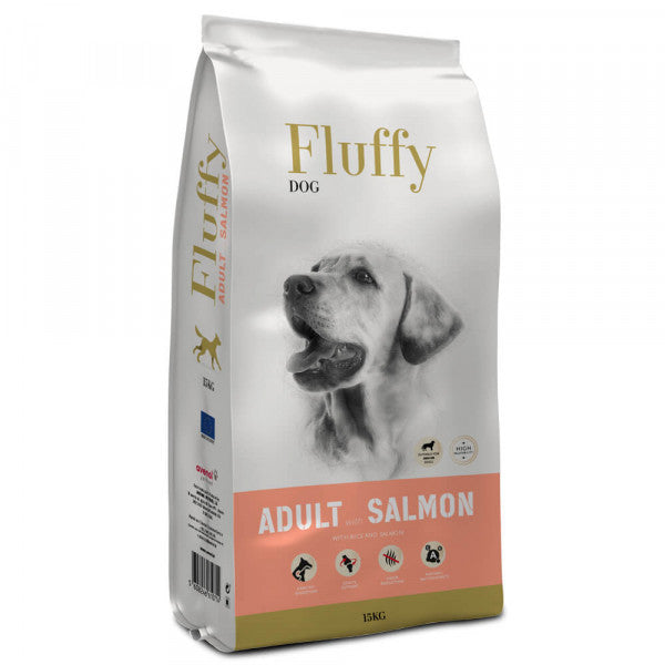 Fluffy Cão adulto - Salmão 15 Kg