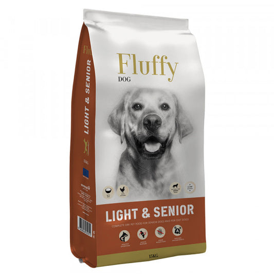 Fluffy Light & Senior - Ração seca para cão para controlo do peso