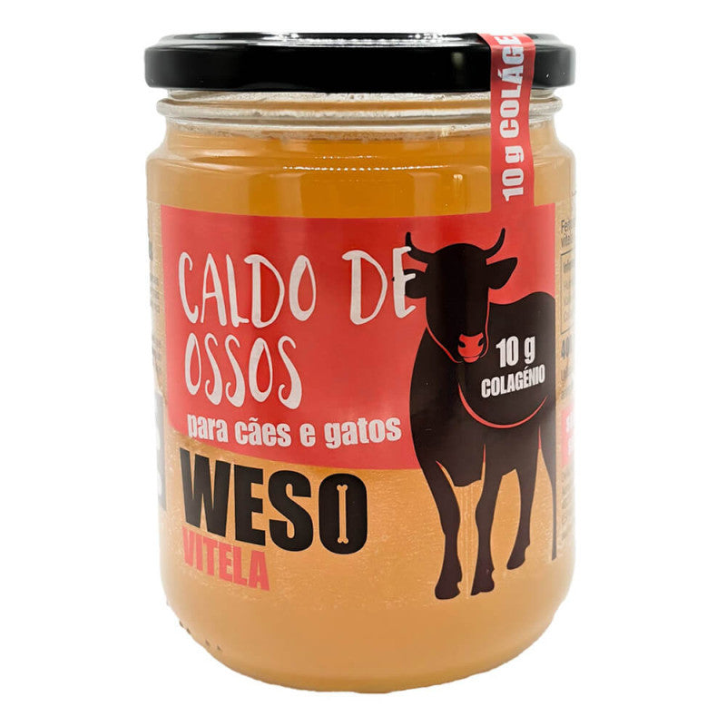 Weso - Caldo de ossos de vitela para cão e gato [6x400gr]