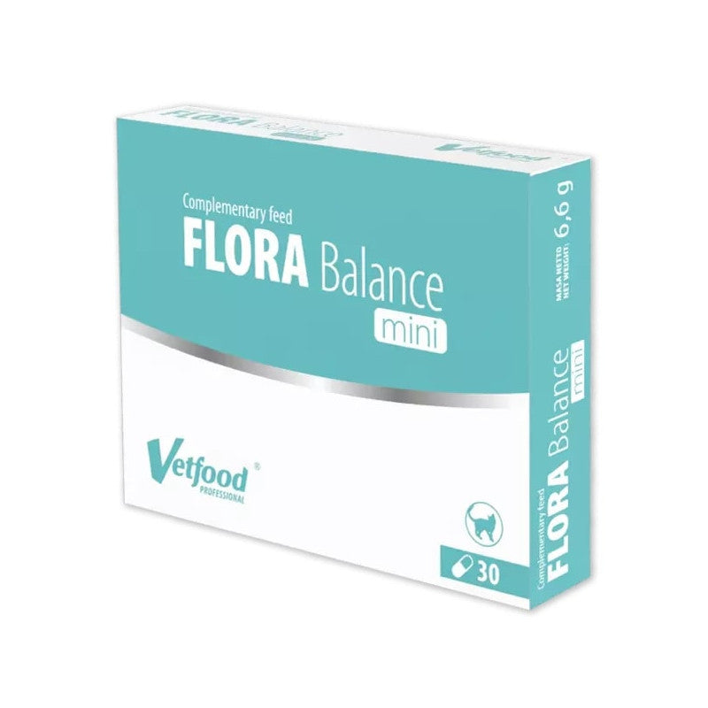 Vetfood - Flora Balance Mini - Raças Pequenas e Gatos (30 Capsulas)