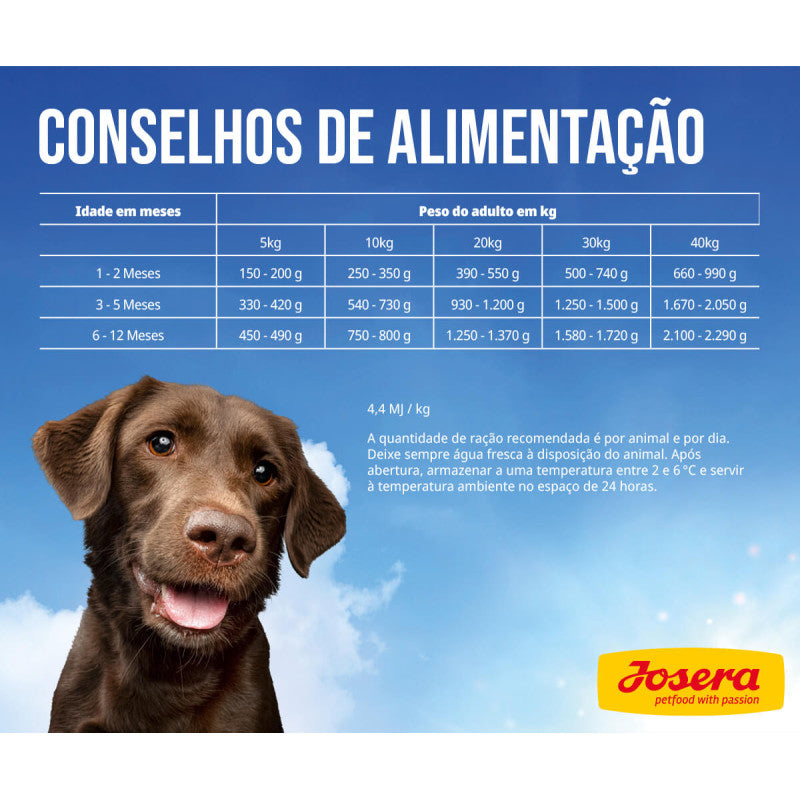 Josera Meat Lovers - Alimento húmido com Carne 100% de Vaca para Cachorros [6x400gr]