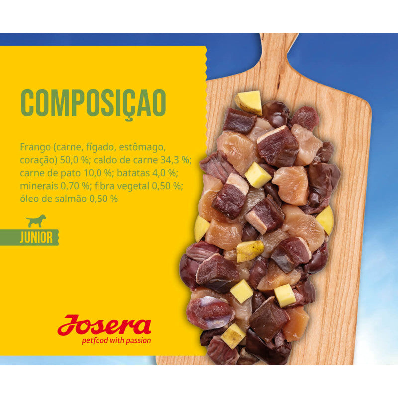 Josera Meat Lovers - Alimento húmido de Frango e Pato para Cachorros [6x400gr]