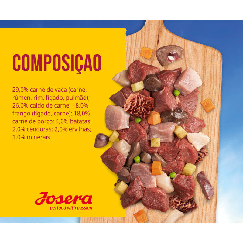 Josera Meat Lovers - Alimento húmido Menu carne de vaca e batata [6x400gr]